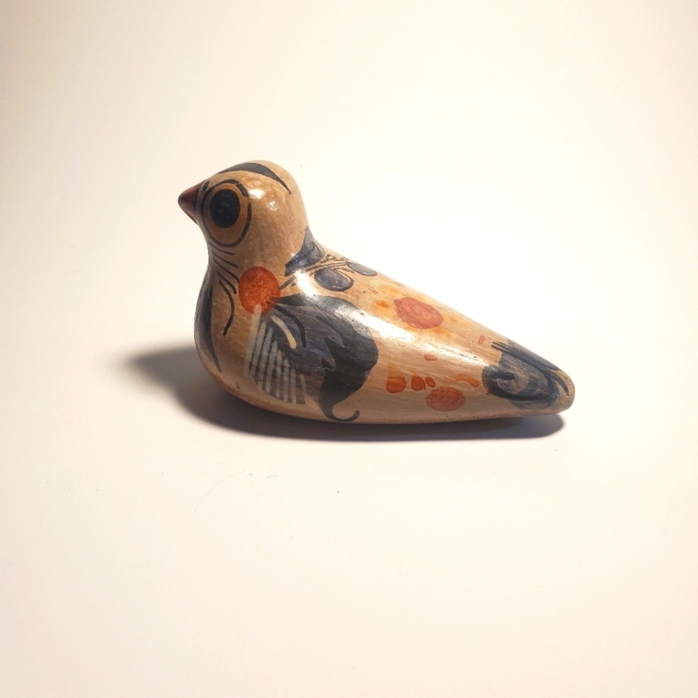 VINTAGE Tonalá Pottery Bird Figurine MCM Mexican Ceramic Folk Art EUC - Picture 8 of 14